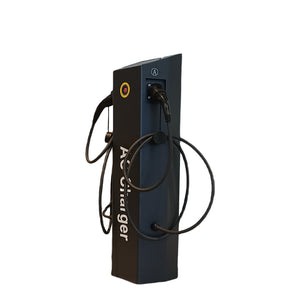Advanced Dual-Port 44kW Smart OCPP Network AC EV Charger with Touchscreen Control EV Charging Station