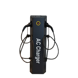 Advanced Dual-Port 44kW Smart OCPP Network AC EV Charger with Touchscreen Control EV Charging Station